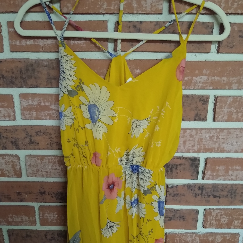 Sienna sky long yellow dress